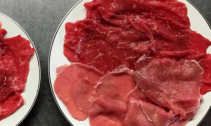 carpaccio de boeuf